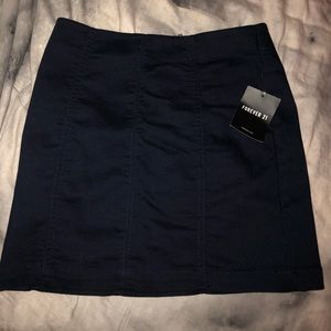 Navy mini skirt